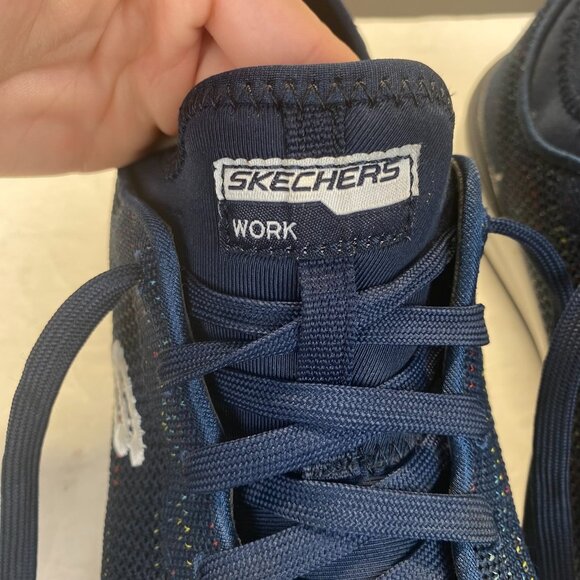 Skechers Womens Bulkin Balran Comp Toe Work Sneaker Navy Size 9.5 - Picture 8 of 12